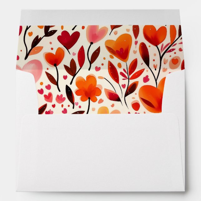 Heartfelt Blooms Wedding Envelope (Back (Bottom))