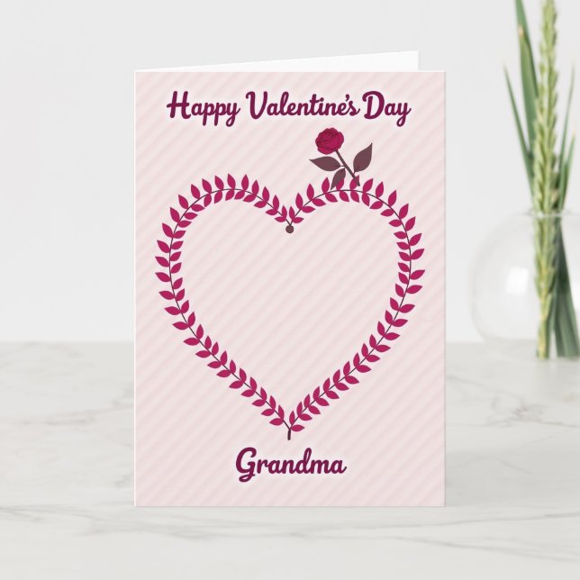 Heartfelt Botanical Grandma Card (Front)