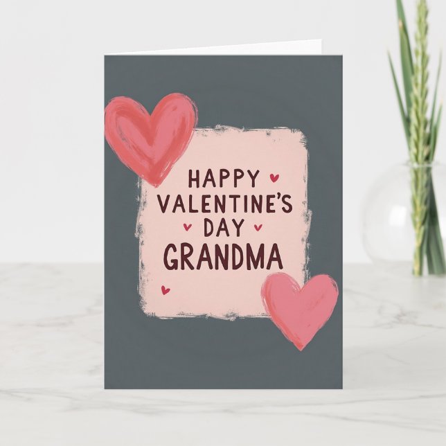 Heartfelt Brushstrokes Grandma Card (Front)