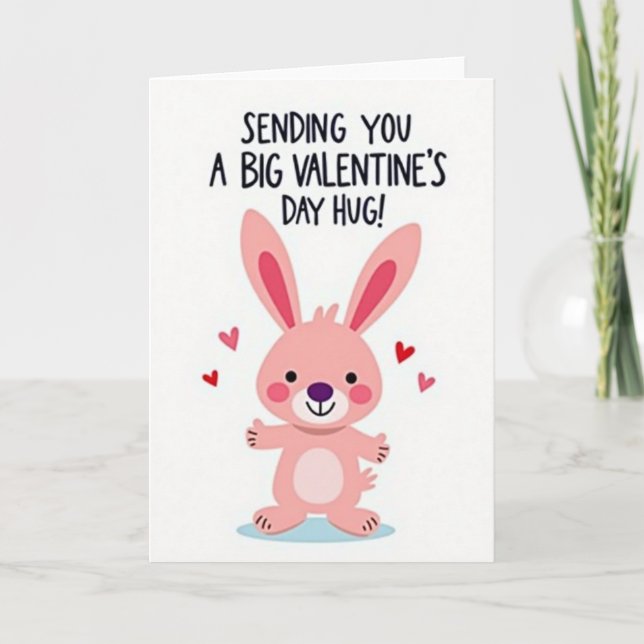 Heartfelt Bunny Hugs Card (Front)