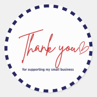 Heartfelt Business Thank You Labels