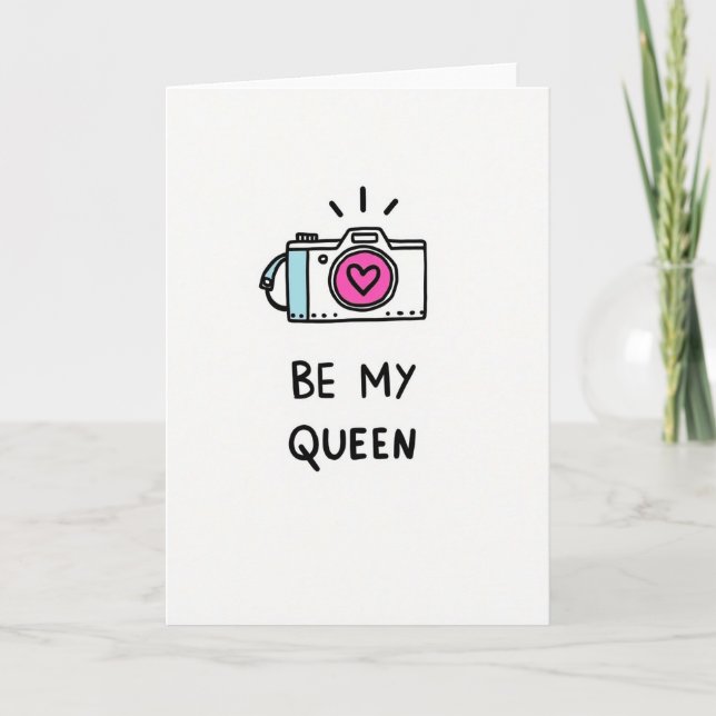 Heartfelt Camera Queen Card (Front)