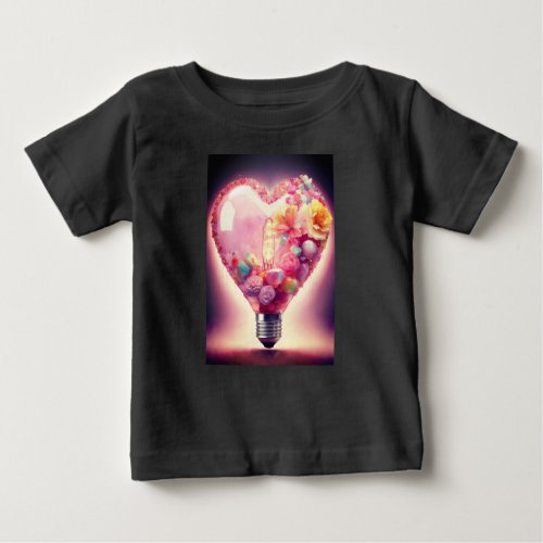 Heartfelt Candy Bulb T_Shirt _ Unique Heart_Shaped