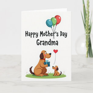 Heartfelt Canine Mothers Day Card
