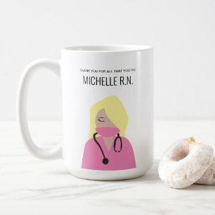 Heartfelt Care: Customizable Nurse Gratitude Mug