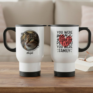 Heartfelt Cat Memorial You Were Family Photo Travel Mug