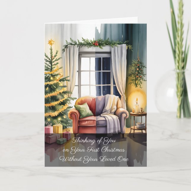 Heartfelt Christmas Scene With Winter Contrast Card (Front)