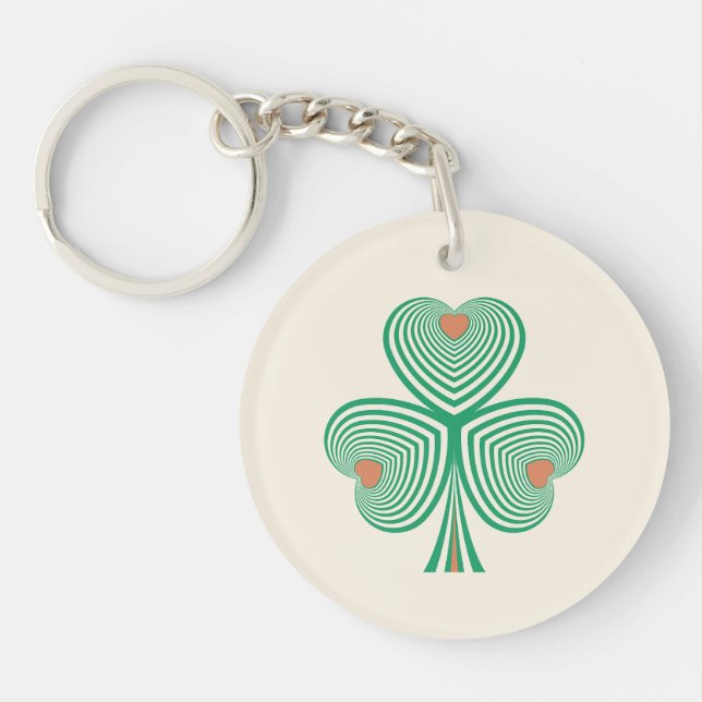 Heartfelt Clover Keychain (Front)