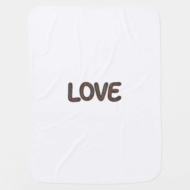 "Heartfelt Comfort: Love-Inspired Blankets" Baby Blanket (Front)