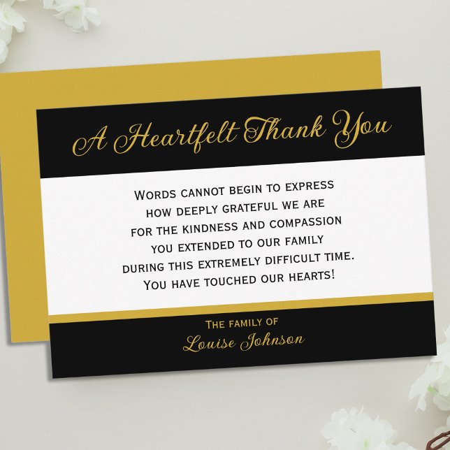 Heartfelt Condolence Thank You Card (Creator Uploaded)