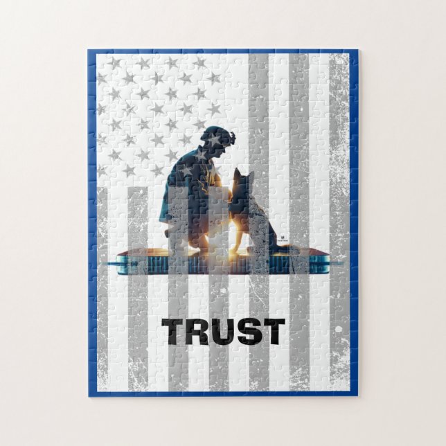 Heartfelt Connection: Heroes & Dogs Jigsaw Puzzle (Vertical)