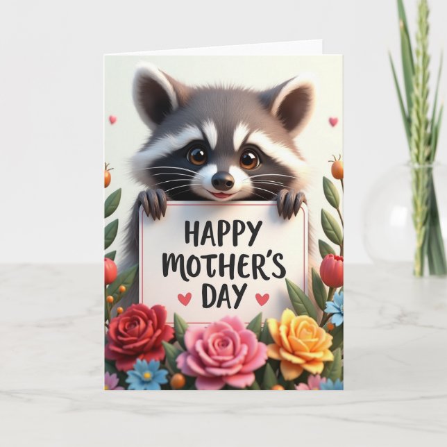 Heartfelt Critter Mothers Day Card (Front)