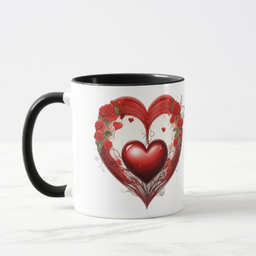 Heartfelt Cups Embrace Love with Heart  Mug