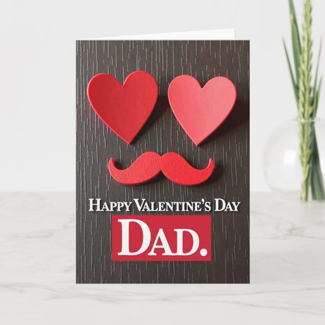 Heartfelt Dad Valentines Card (Front)