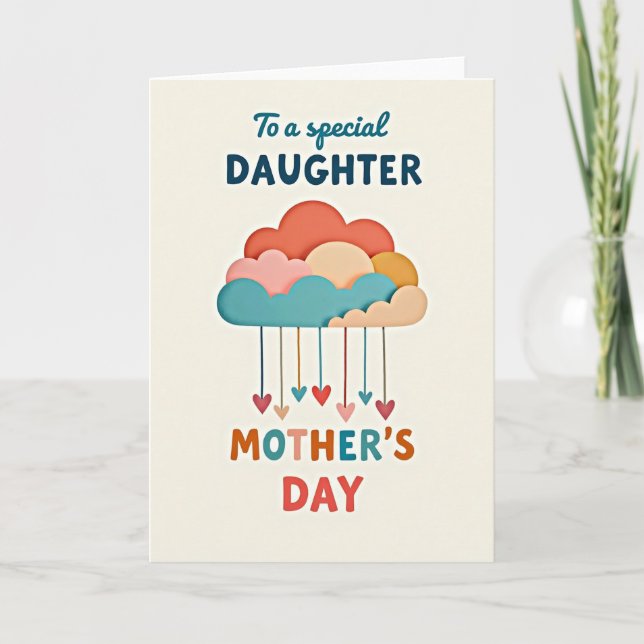 Heartfelt Daughter Mothers Day Card (Front)