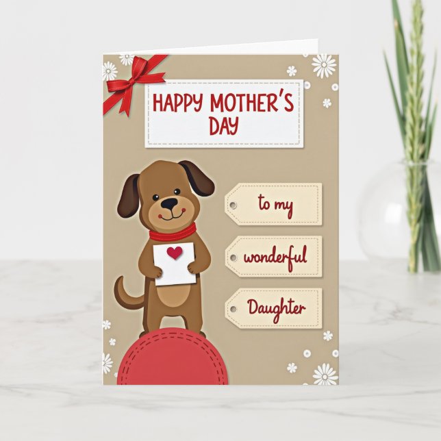 Heartfelt Daughters Day Card (Front)