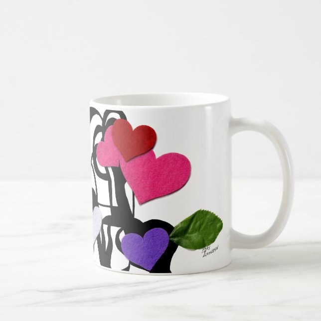 Heartfelt  Design Monogram Mug (Right)