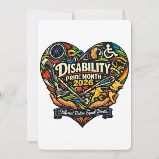 Heartfelt Disability Pride Month 2026 Card