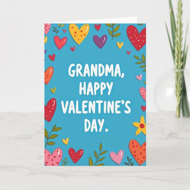 Heartfelt Doodle Grandma Card (Front)