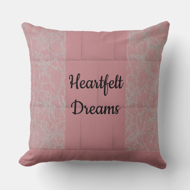Heartfelt Dreams Throw Pillow (Front)