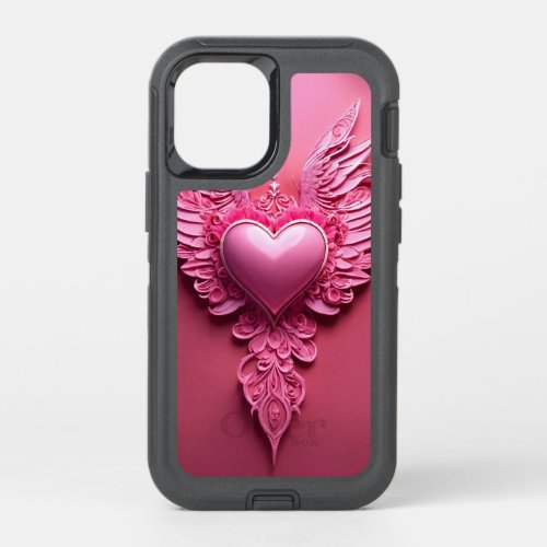 Heartfelt Elegance iPhone Case with Romantic Desi