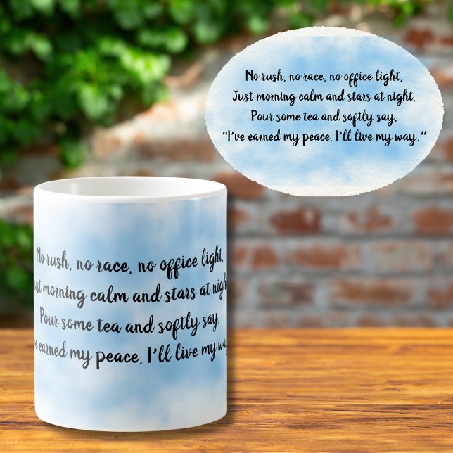 Heartfelt Elegant Quote for Retirement Coffee Mug (Creator Uploaded)