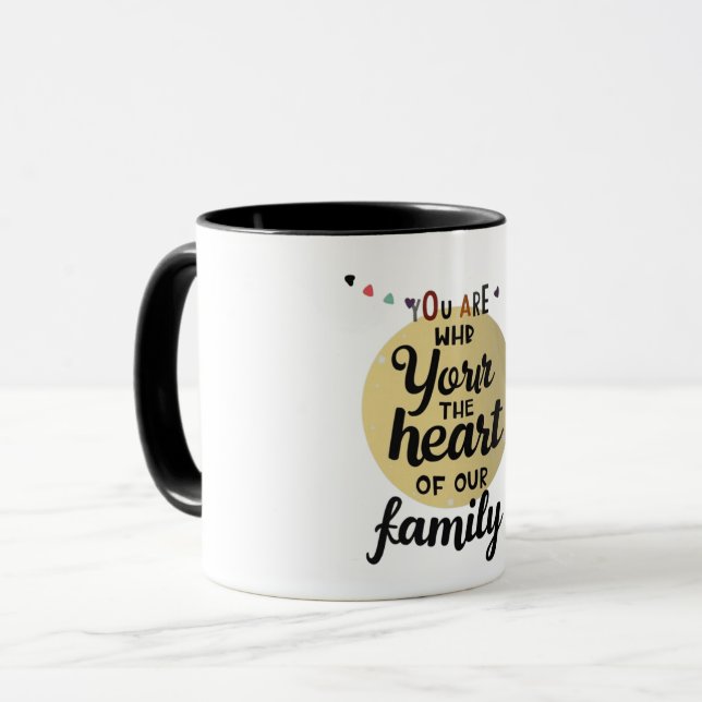 Heartfelt Family Mug (Front Left)