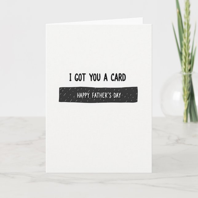 Heartfelt Fathers Day Banner Card (Front)