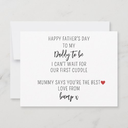 Heartfelt Fathers Day Card from Bump