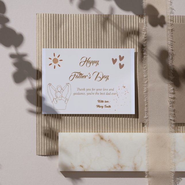 Heartfelt Father's Day Card - Personalized Greetin (Creator Uploaded)