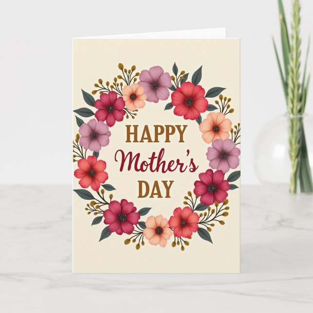 Heartfelt Floral Day Card (Front)