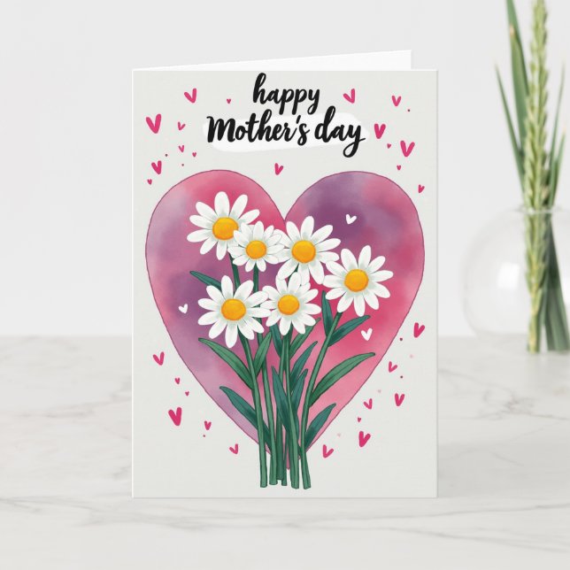 Heartfelt Floral Greeting Card (Front)