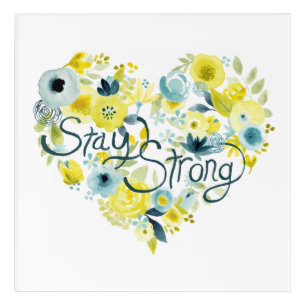 Heartfelt Floral I Acrylic Print