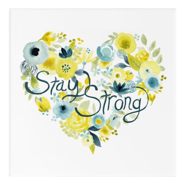 Heartfelt Floral I Acrylic Print (Front)