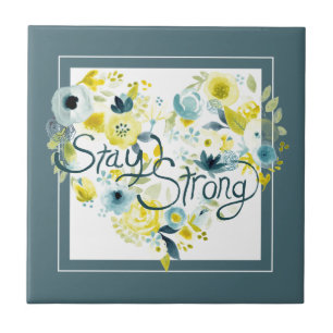 Heartfelt Floral I Ceramic Tile