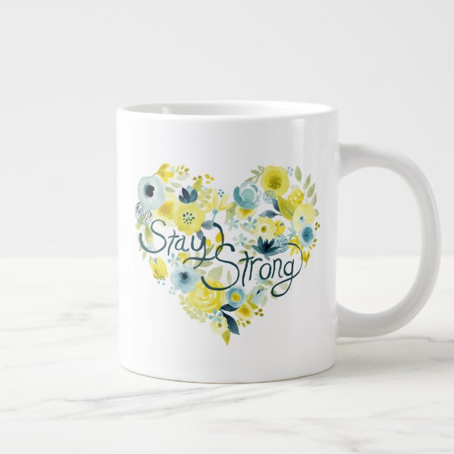 Heartfelt Floral I Giant Coffee Mug (Right)