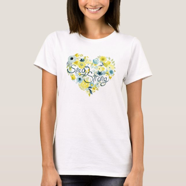 Heartfelt Floral I T-Shirt (Front)