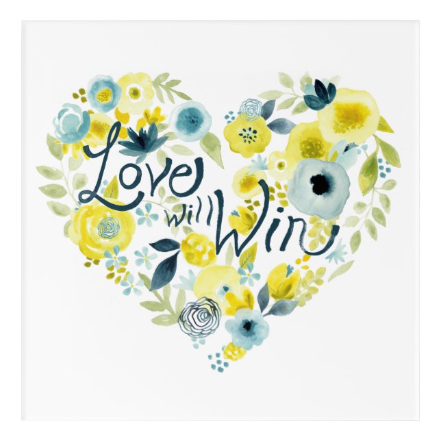 Heartfelt Floral II Acrylic Print (Front)