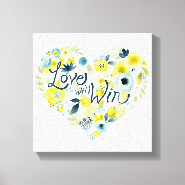 Heartfelt Floral II Canvas Print (Front)