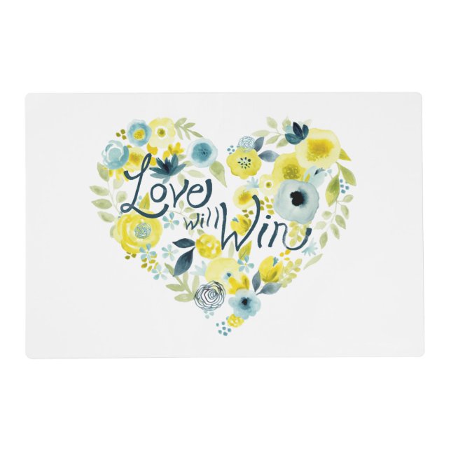 Heartfelt Floral II Placemat (Front)