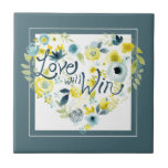 Heartfelt Floral II Tile<br><div class="desc">Heartfelt Floral II by June Erica Vess</div>