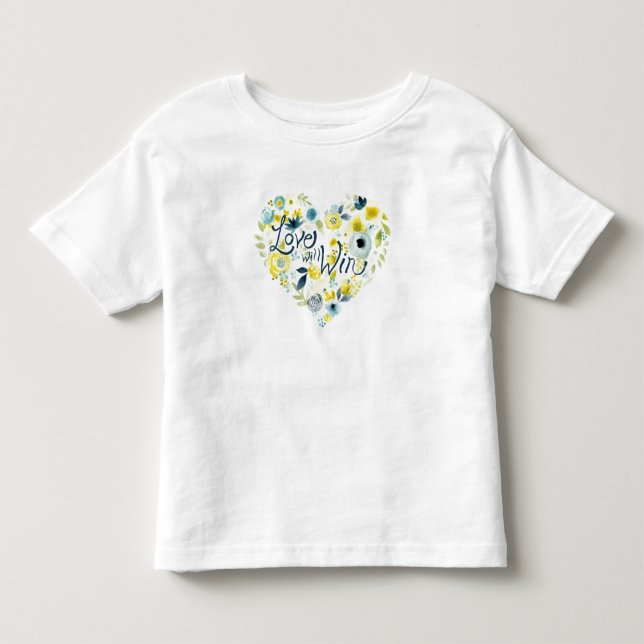 Heartfelt Floral II Toddler T-shirt (Front)
