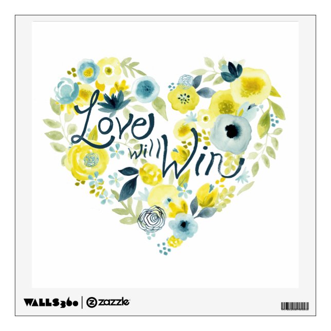 Heartfelt Floral II Wall Sticker (Front)