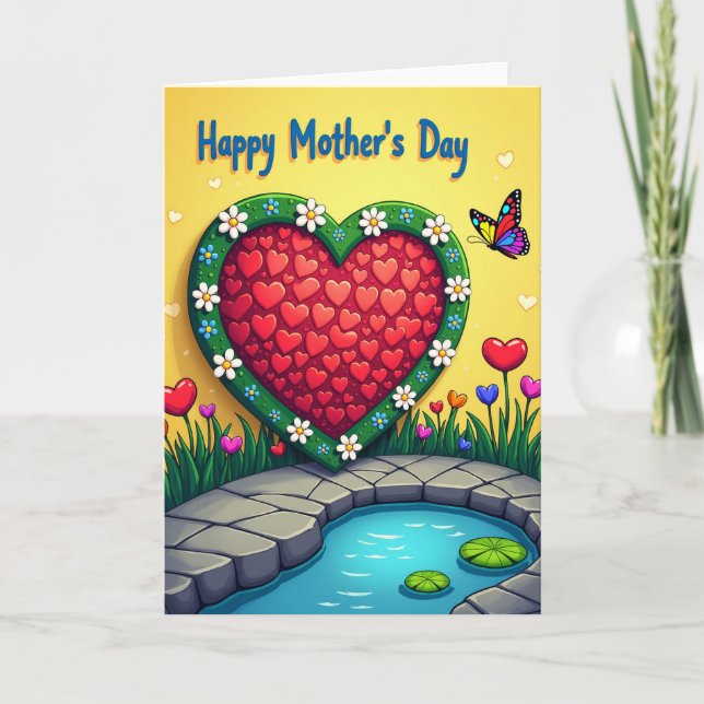 Heartfelt Floral Mothers Day Card (Front)