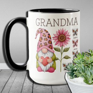 Heartfelt Gifts Grandma Kid Names, Mom and Grandma Mug