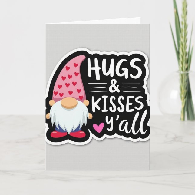 Heartfelt Gnome Kisses Card (Front)