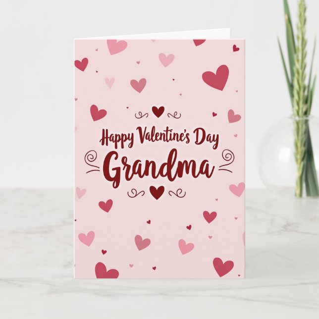 Heartfelt Grandma Valentines Card (Front)