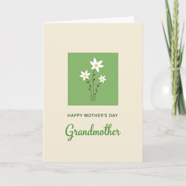 Heartfelt Grandmothers Day Card (Front)