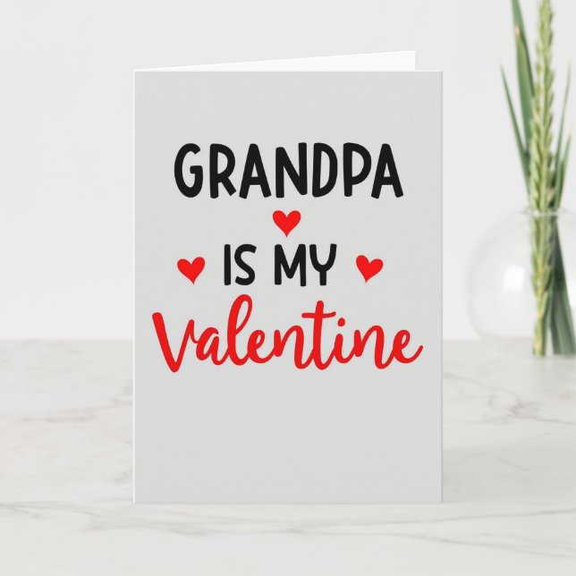 Heartfelt Grandpa Valentine Card (Front)
