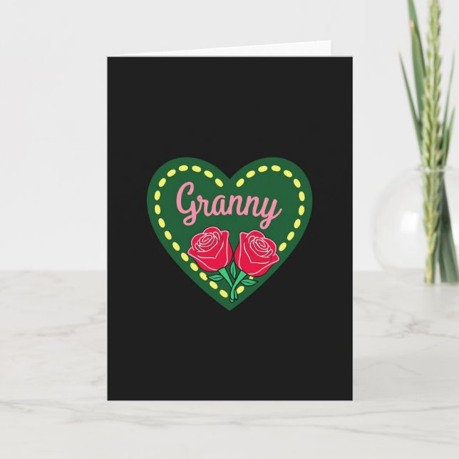 Heartfelt Granny Emblem Card (Front)